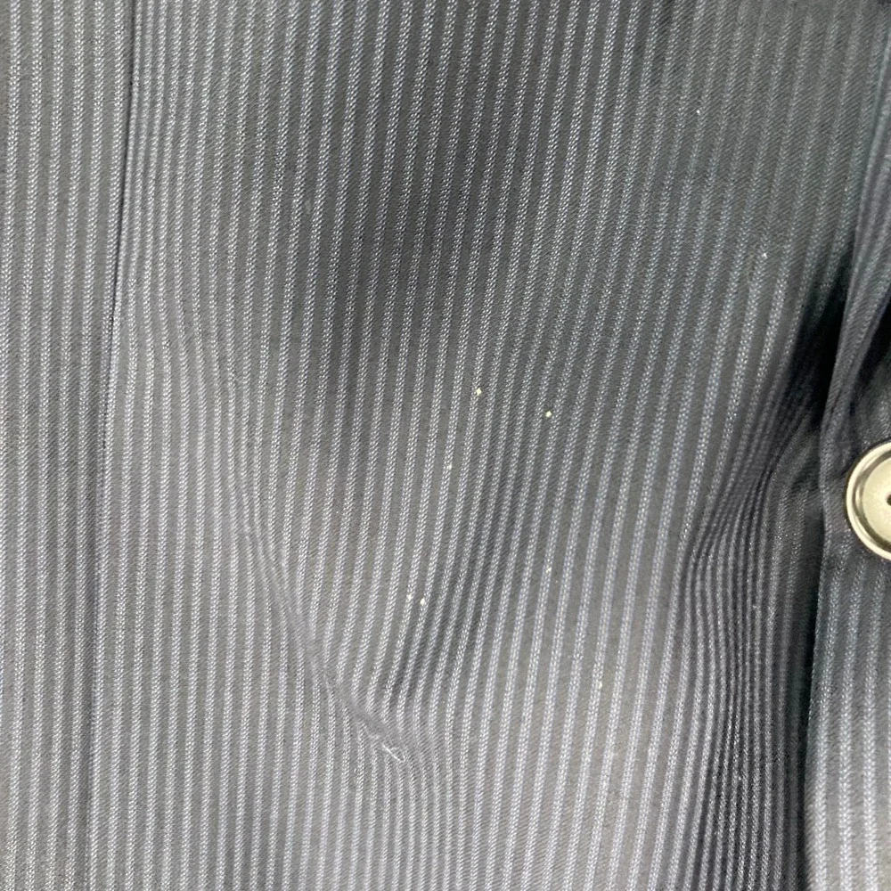 Lauren Ralph Lauren Mens 46L Navy Blue‎ Pinstripe 100% Wool Blazer Sport Coat - Picture 6 of 14